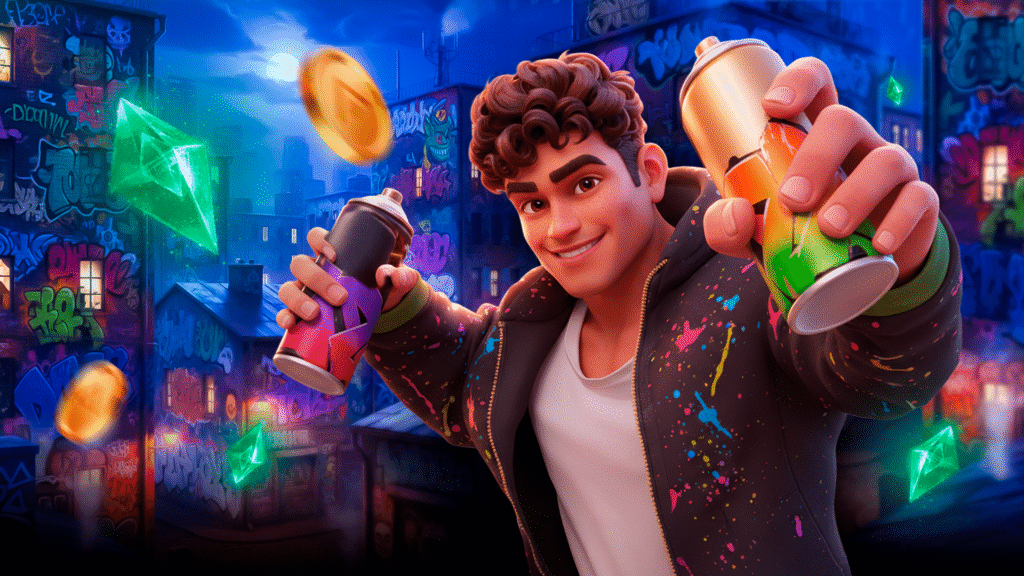 Protagonista Jerry do Graffiti Rush