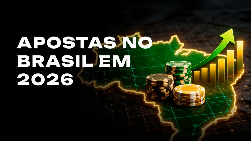 Mapa nacional simbolizando o mercado de apostas no Brasil