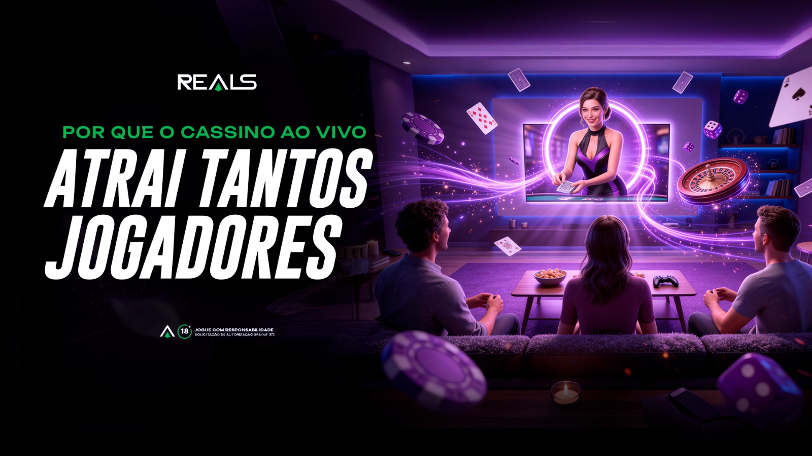 Imagem mostrando o glamour e o sucesso do cassino ao vivo