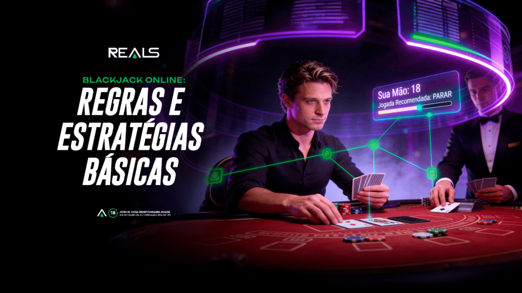 Imagem mostrando uma pessoa aprendendo com o guia do blackjack online